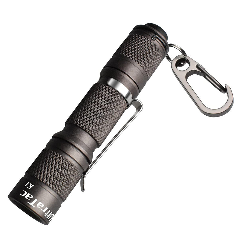 UltraTac K1 Mini LED Flashlight 180lm Waterproof with Tail Switch, AAA Keychain Flashlights for EDC, Camping, Hiking, Outdoor Activity and Emergency Lighting (BROWNISH GRAY) 1 Brownish Gray - NewNest Australia