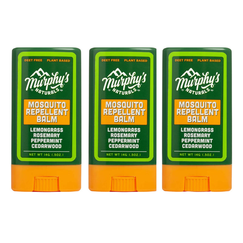 Murphy's Naturals Mosquito Repellent Balm Stick | Plant Based, Natural Ingredients | DEET Free | Travel/Pocket Size | 0.5 oz | 3 Pack - NewNest Australia