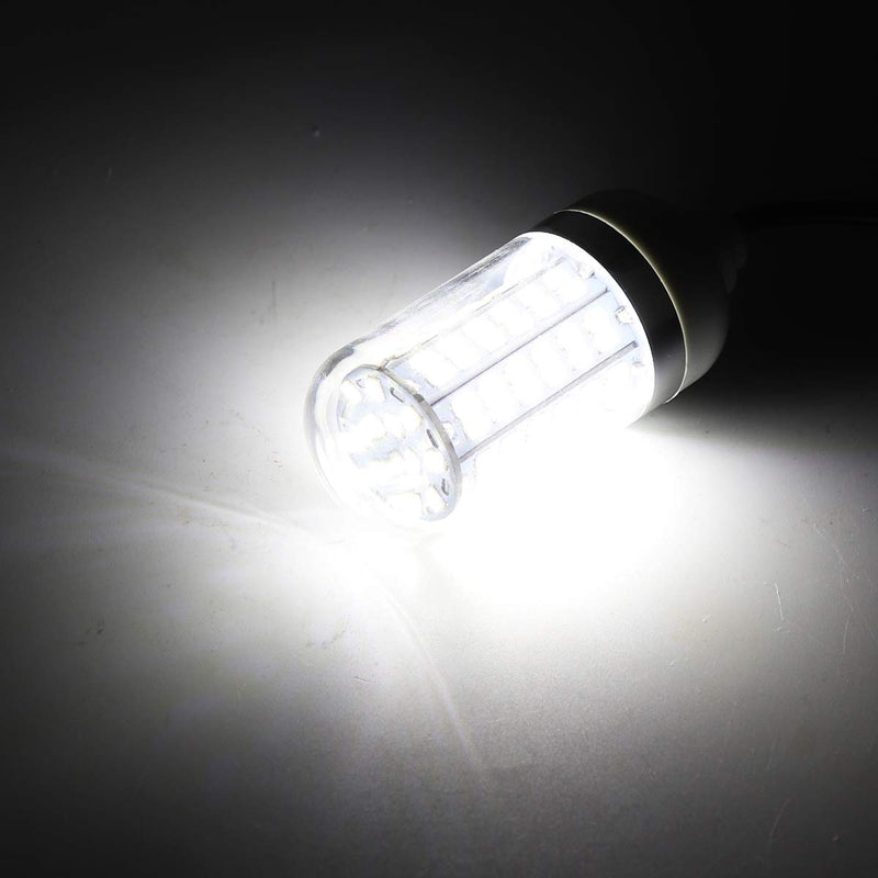 RTNLIT 12V 15W LED Fishing Light, Underwater 108 LEDs Fish Finder Lamp, Submersible Night Fishing Lure Bait Finder Attracts Crappie/Prawns/Squid/Krill, IP68 with 5M Power Cord and Battery Clip White - NewNest Australia