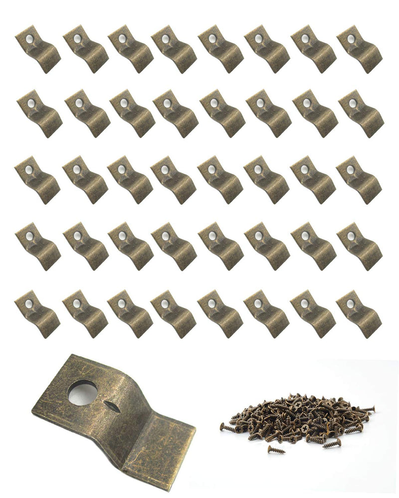 Table Top Fasteners with Screws,Heavy Duty Z Table Top Connectors 40 Packs Set (Include 40 Clips and 40 Screws) - NewNest Australia