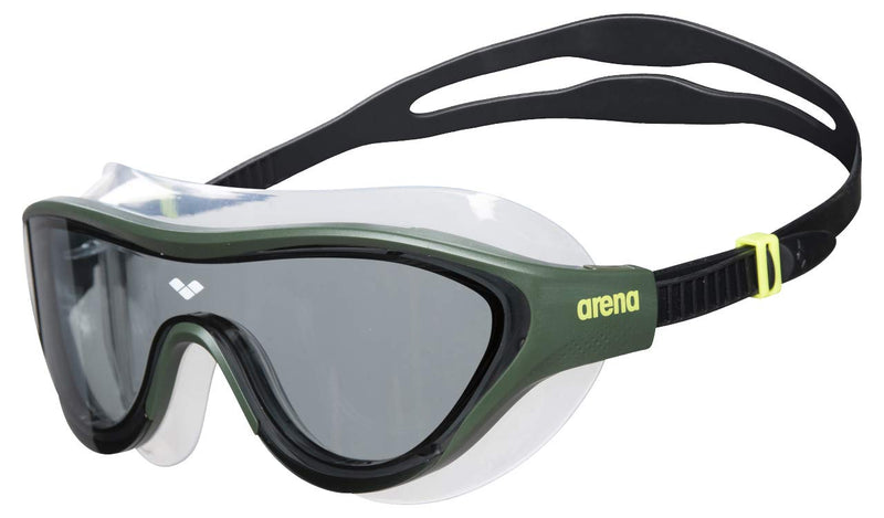 arena The One Mask Swim Goggles for Men and Women Smoke/Deep Green Non-mirror Lens - NewNest Australia