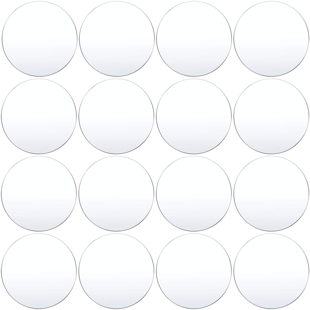 16 Pieces Clear Circle Acrylic 0.08 Inch Thick Round Acrylic Blanks Acrylic Discs Round Acrylic Panel for Picture Frame Painting DIY Crafts (Clear,2 Inch/ 5 cm) 2 Inch - NewNest Australia