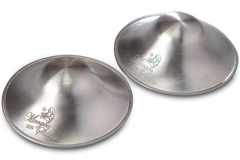 The Original Silver Nursing Cups - Nipple Shields for Nursing Newborn - Newborn Essentials Must Haves - Nipple Covers Breastfeeding - 925 Silver (2 Count (Pack of 1)) 2 Count (Pack of 1) - NewNest Australia