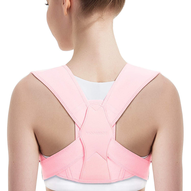 Posture Corrector for Women and Men, Vicorrect Adjustable Upper Back Brace for Clavicle Support and Providing Pain Relief from Neck, Shoulder, and Upper Back S-M (25"-35") Small/Medium - NewNest Australia