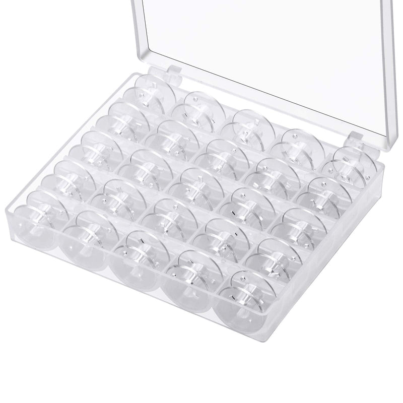 25 Pcs Sa156 Bobbins for Bro-Ther Sewing Machine, Bobbins for Sin-ger/Bro-Ther Se600 Bobbin, 15j Bobbins, Bobbins Class 15, Bobbins for jano-me, Plastic Bobbins with Case 25Pcs In Box - NewNest Australia
