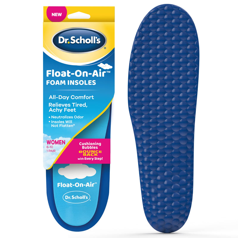 Dr. Scholl's Float On Air Insoles for Women Shoe Inserts That Relieve Tired Achy Feet with All Day Comfort, Women's 6-10, 1 Count - NewNest Australia