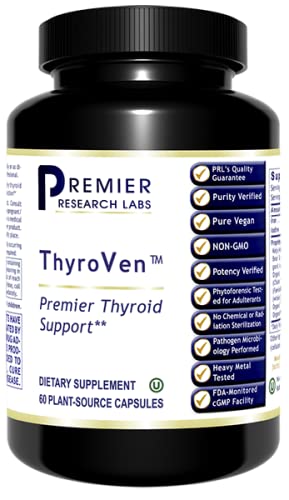 Premier Research Premier ThyroVen - 60 Capsules, Provides Comprehensive Nourishment and detoxification Support for Healthy Thyroid Function, Non-GMO, Pure Vegan - NewNest Australia