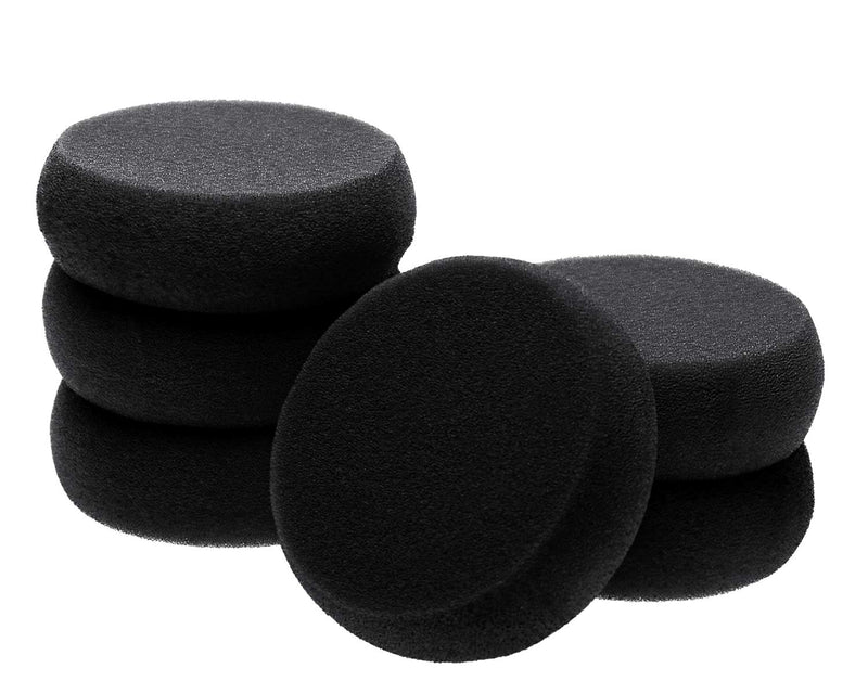 Penta Angel Painting Sponges 6PCS Round Foam Painting Brushes Tools Watercolor Sponges for Acrylic Painting Staining Craft DIY Clay Painting Ceramic Wall Kitchen Cleaning (Black) Black - NewNest Australia