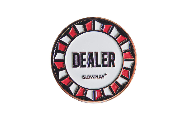 SLOWPLAY Casino Grade Pro Dealer Button for Texas Holdem Poker, 2 Inch Poker Dealer Buttons, Luxury Poker Accessories, Zinc Alloy Material - NewNest Australia