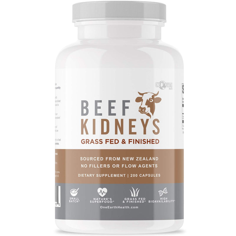Grass Fed Beef Kidney Supplement - (200 Count) New Zealand Sourced for Kidney Support and DAO Health - NewNest Australia