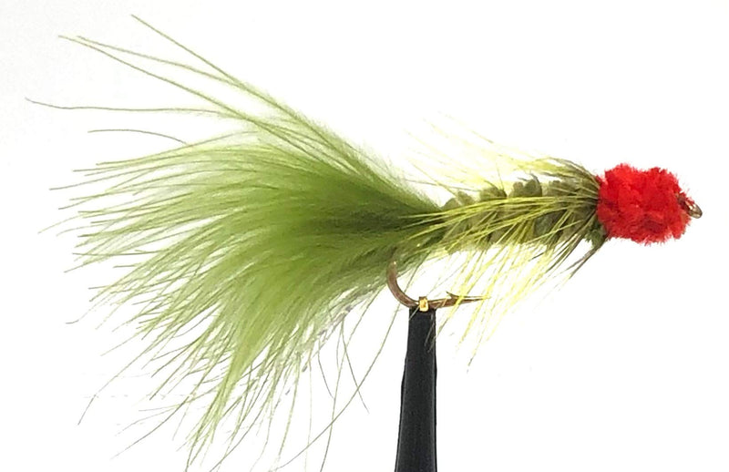 Egg Sucking Leech - Many Colors with Flash Fly Fishing Flies for Trout and Other Freshwater Fish - One Dozen Wet Flies Olive 6 - NewNest Australia