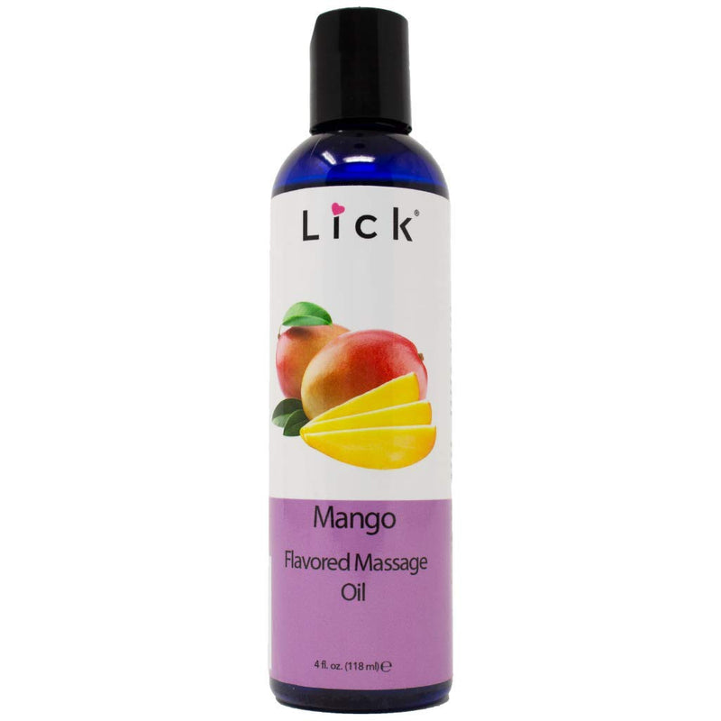 Mango Flavored Massage Oil for Couples – Edible Massaging Lotion with Vitamin E and Sweet Almond and Coconut Oil is Non Sticky and Gentle on Skin – Natural, Relaxing and Vegan Friendly (4 oz) - NewNest Australia