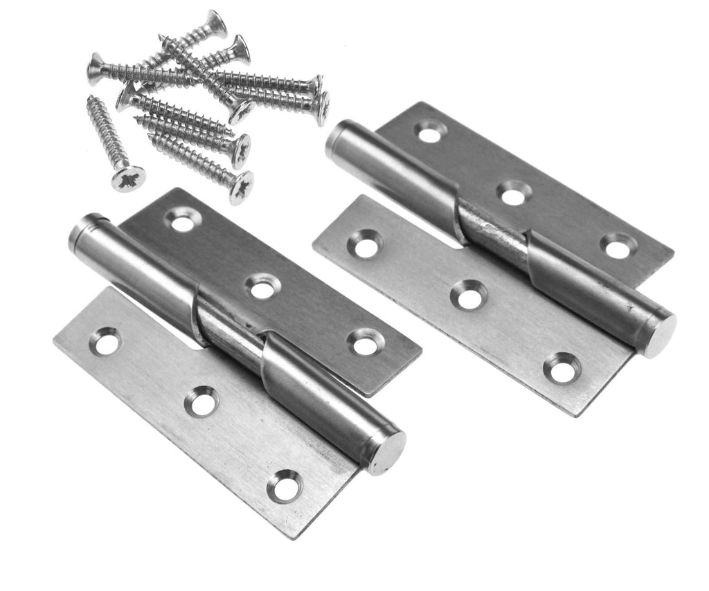 2X 1 Pair 3"/76mm Stainless Steel Rising Butt Handed Lift Off Door Hinge (Right Hand) Right - NewNest Australia