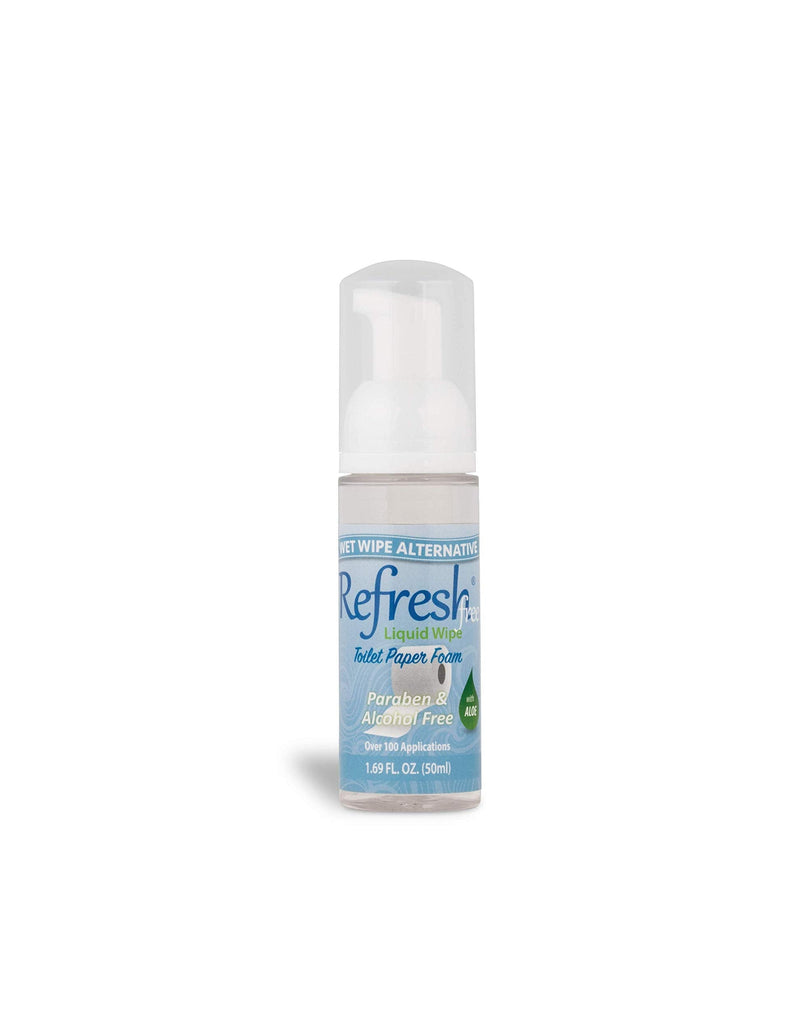 Refresh Liquid Wipe Free: Toilet Paper Foam. Eco-Friendly Wet Wipe Alternative For Sensitive Skin. Cleanses and Soothes with Witch Hazel and Aloe. Alcohol and Paraben Free. Plumbing and Septic Safe. 50ml (1.69 Fl Oz). 1.69 Fl Oz (Pack of 1) - NewNest Australia