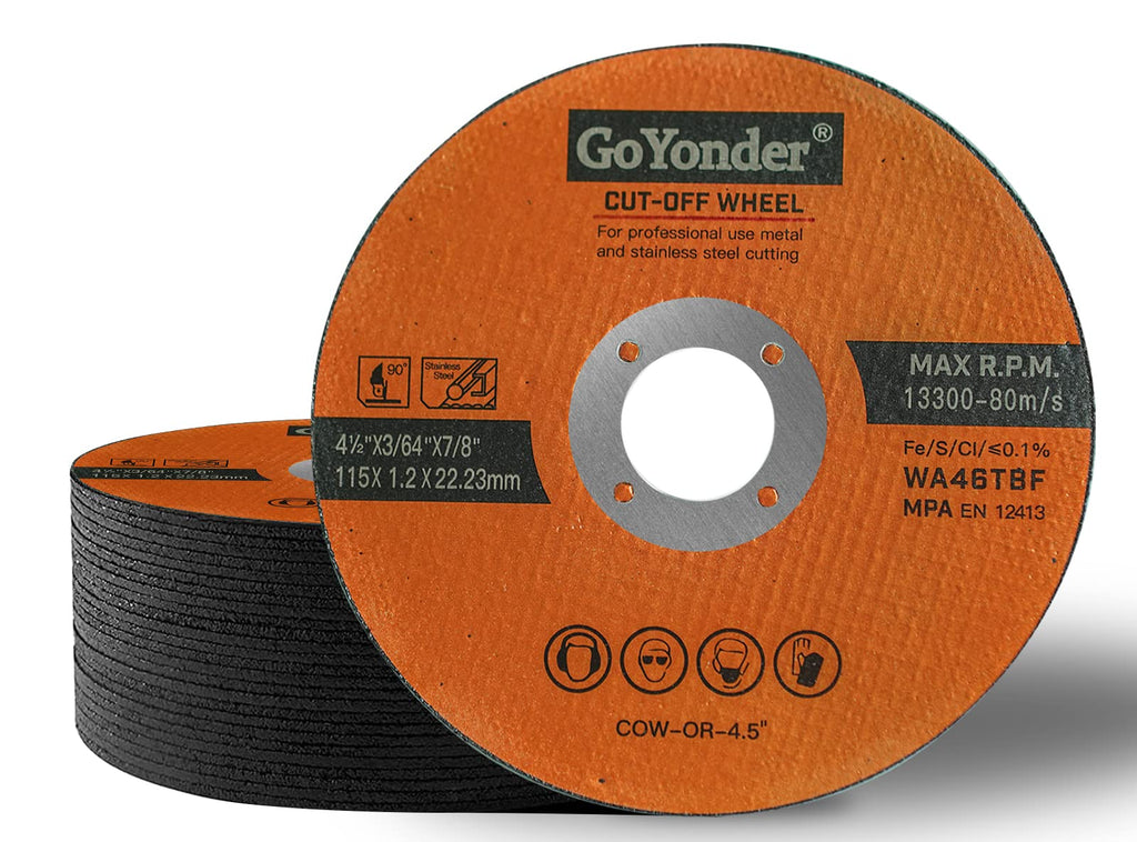GoYonder 3 Inch Cut Off Wheels 3" x 1/25" x 3/8" Cutting Wheels for Die Grinders Cutting Discs 25 Pack 3"-Orange (25 pcs) - NewNest Australia