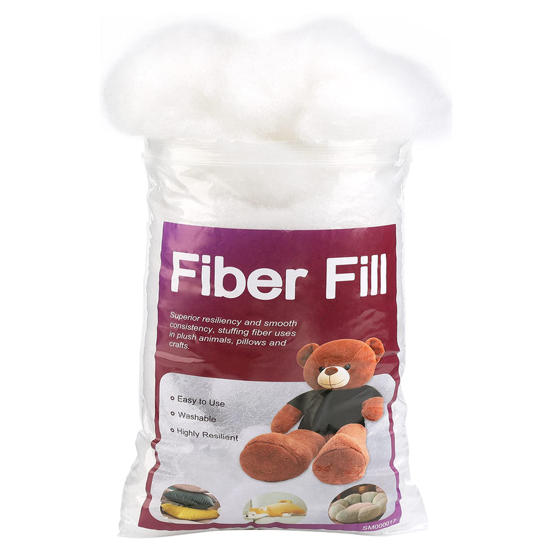 150g Polyfill Stuffing Fiber Fill, White Premium Fiber Fill, High Resilience Fill Fiber, Recycled Polyester Fiber, Stuffing for Stuffed Animals, Pillow Filler 150g/5.29oz - NewNest Australia