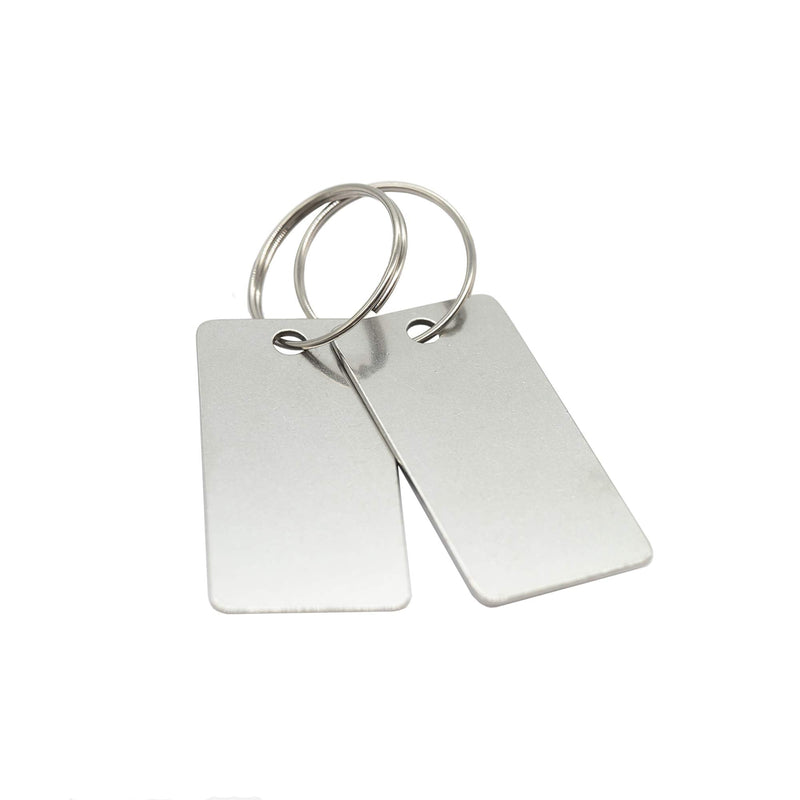 StayMax 25 Pack Rectangle Stamping Blanks Stainless Steel Blank Tags with One Hole - NewNest Australia