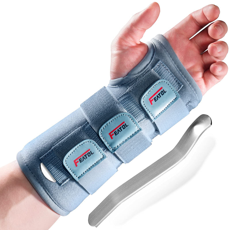 Wrist Brace Carpal Tunnel for Women Men, Adjustable Night Sleep Support Brace with Splints Left Hand, Medium/Large Medium/Large (Pack of 1) - NewNest Australia