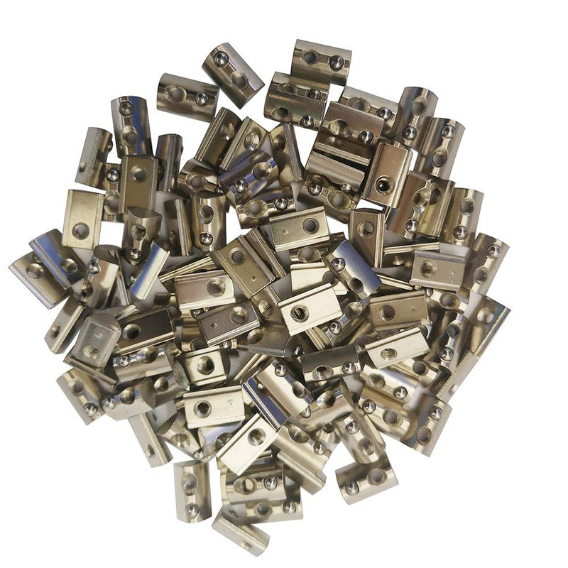 100-Pack 2020 2040 2060 Roll in Spring Loaded T Nut m3 for 20x20 20 Series Aluminum Extrusions 6mm Slot Aluminum Profile Accessories (M3) - NewNest Australia