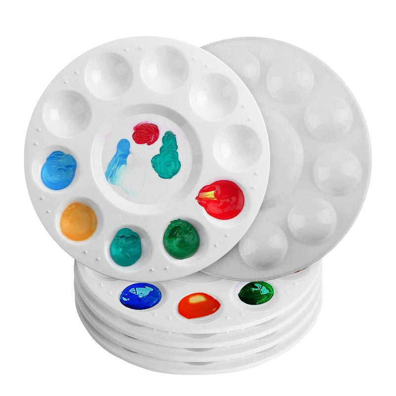 Zalduig Palettes，Paint Tray Palettes, 6 Pack, Paint Palette, Paint Pallet, Paint Tray, Palette, Painting Supplies, Painting Palette, Paint Trays for Kids, Plastic Palette, Paint Pallets for Kids - NewNest Australia