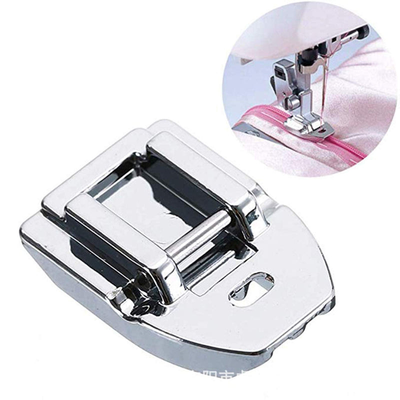 Concealed Invisible Zipper Foot Fits All Low Shank Snap-On Singer Brother Babylock Euro-Pro Janome Kenmore White Juki New Home Simplicity Elna Etc Domestic Sewing Machines - NewNest Australia