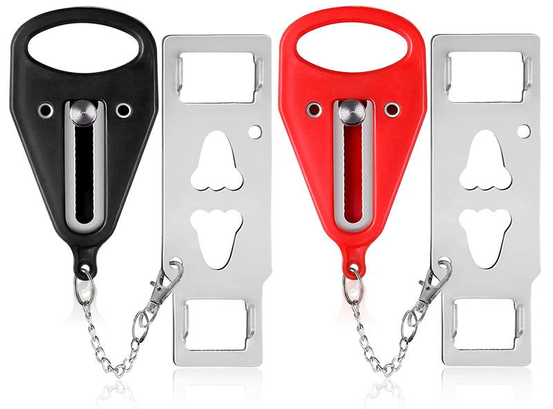 Portable Door Lock-2 Pack Solid Heavy Duty Door Extra Lock for Additional Privacy and Safety in Hotel, Apartment,and Prevent Unauthorized Entry in Traveling, AirBNB, Hotel, Home, Apartment and School - NewNest Australia