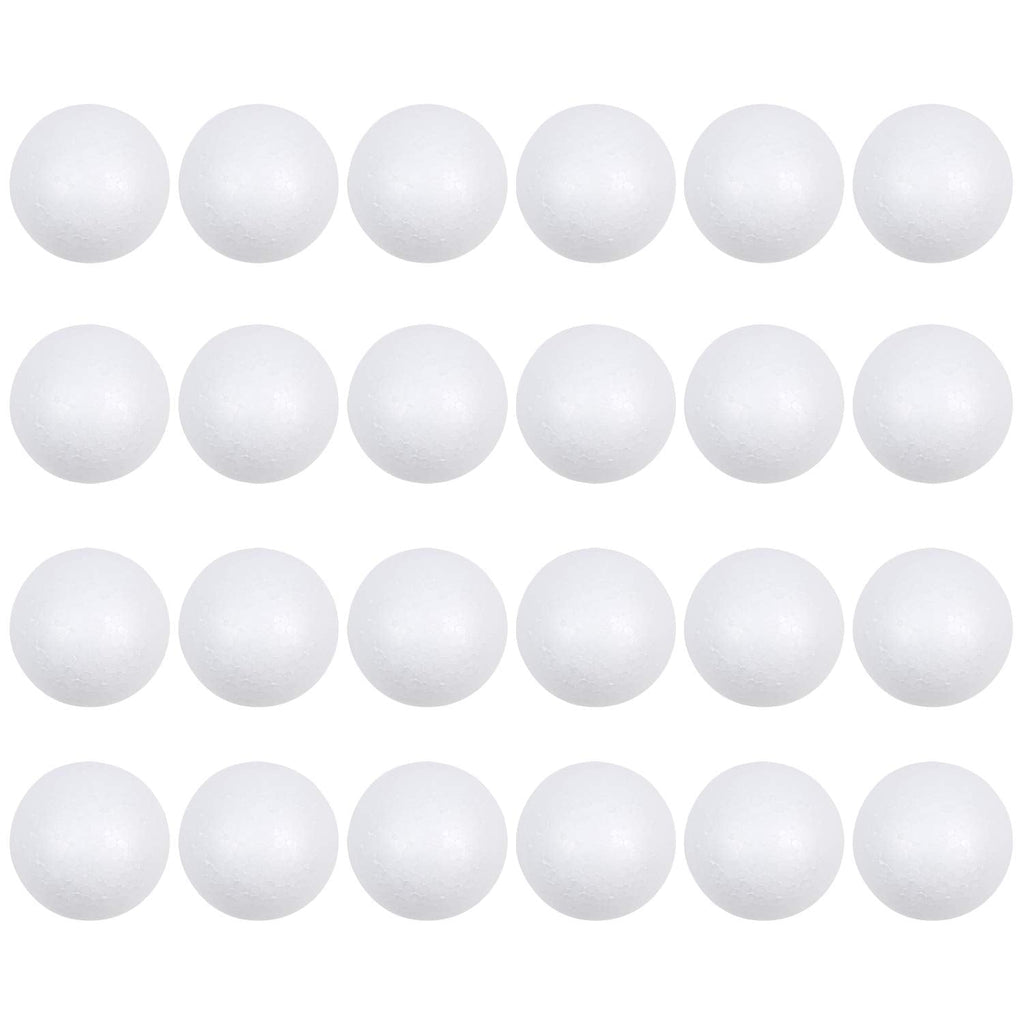 DIYASY 3 Inch Foam Balls,24 Pcs Craft Styrofoam Balls Art Decoration Balls for DIY Crafting and School Projects 3 inches 24pcs - NewNest Australia