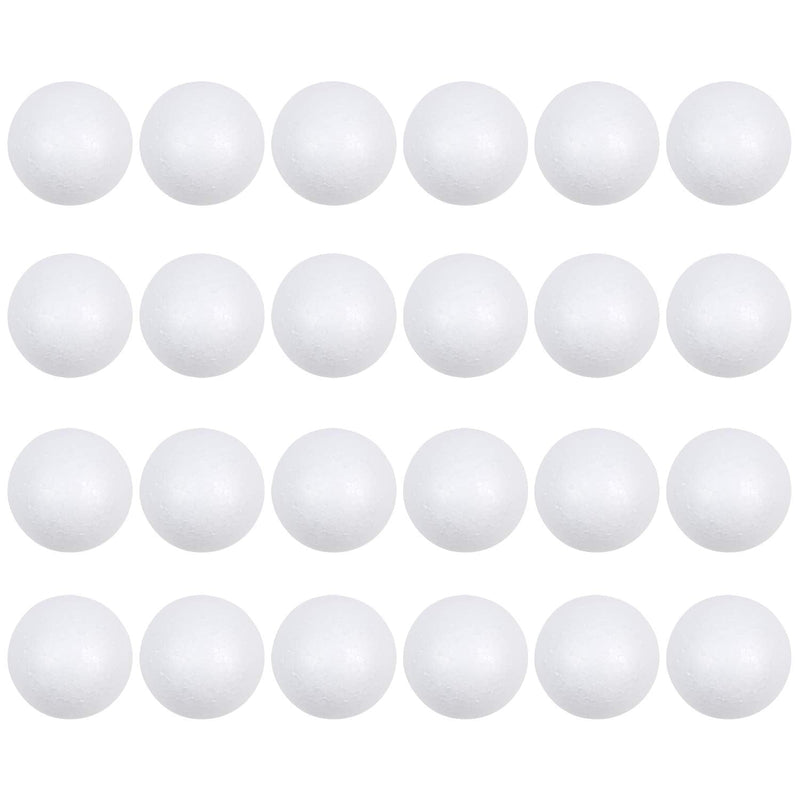 DIYASY 3 Inch Foam Balls,24 Pcs Craft Styrofoam Balls Art Decoration Balls for DIY Crafting and School Projects 3 inches 24pcs - NewNest Australia