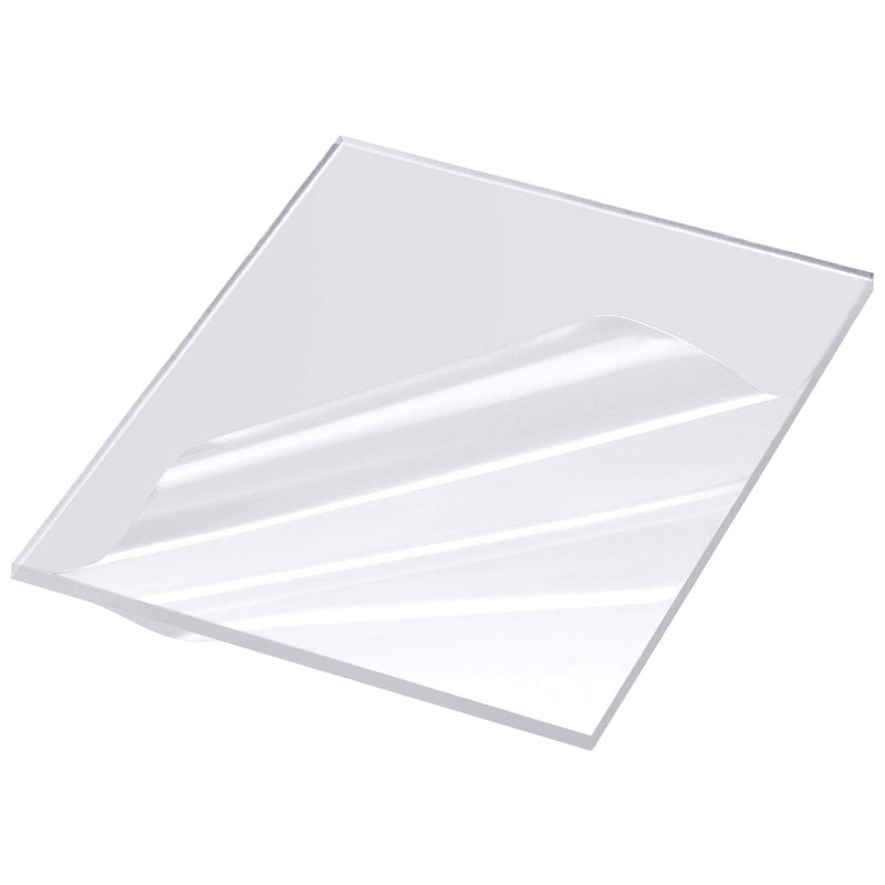 uxcell 5pcs Clear Cast Acrylic Sheet,2.5mm Thick,3" x 3" Square Panel,Plastic Board for Picture Frames, Sign Holders(3.175 x 76.2 x 76.2mm) - NewNest Australia