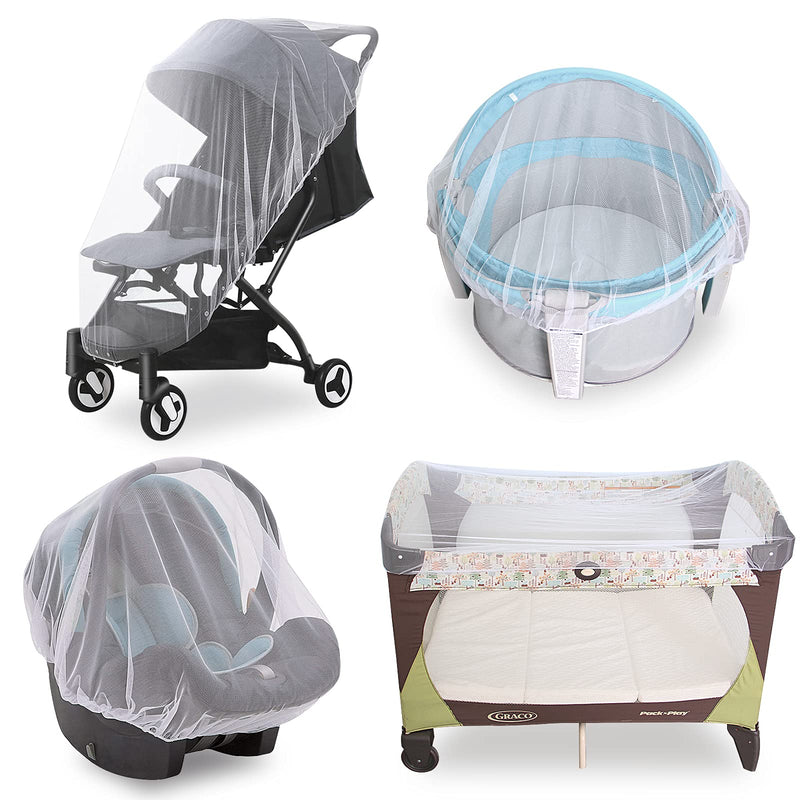 Baby Mosquito Net for Stroller, Durable Bug Net for Stroller, Bassinets, Cradles, Playards, Pack N Plays and Portable Mini Crib, Portable & Durable Baby Insect Netting - NewNest Australia