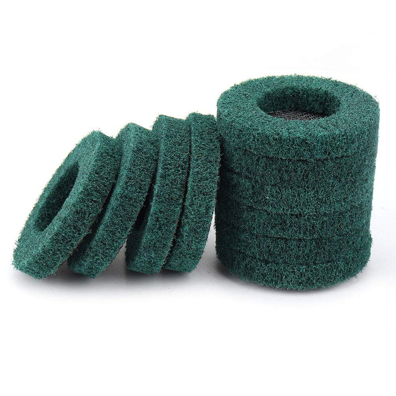NUODUN 10Pcs 4" Nylon Fiber Flap Disc Polishing Wheel, 180 Grit Buffing Wheel for Angle Grinder, Abrasive Grinding Discs Scouring Pad, Complex Surface Treatment Green-180 grit - NewNest Australia