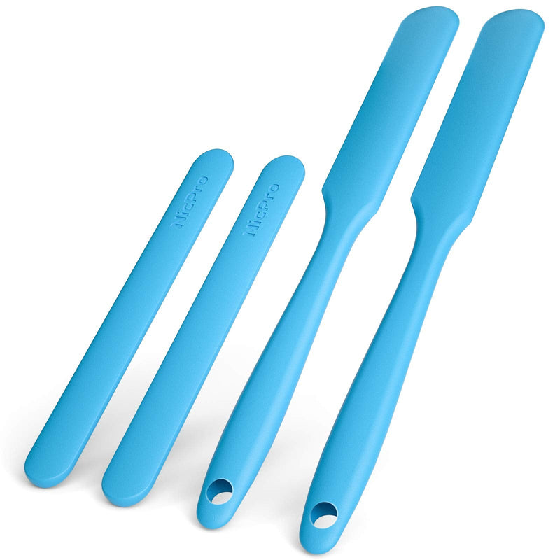 Nicpro Silicone Stir Sticks Kit, 2 PCS Silicone Resin Popsicle Sticks & 2 PCS Silicone Spatula Scraper for Mixing Resin, Wax, Paint, Epoxy, DIY Crafts - NewNest Australia