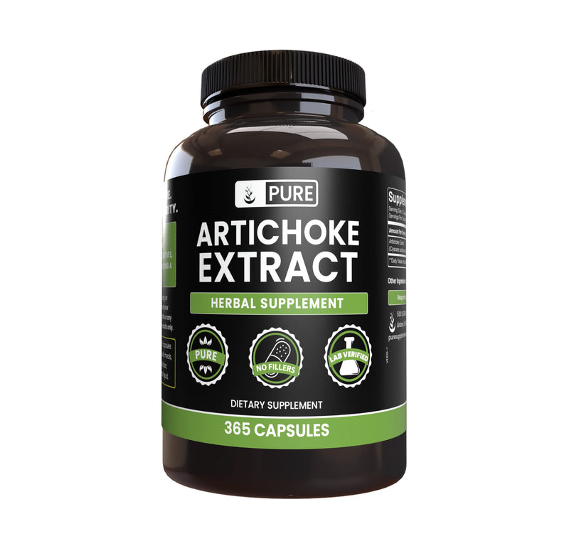 Pure Original Ingredients Artichoke Extract (365 Capsules) No Magnesium Or Rice Fillers, Always Pure, Lab Verified 365 Count (Pack of 1) - NewNest Australia