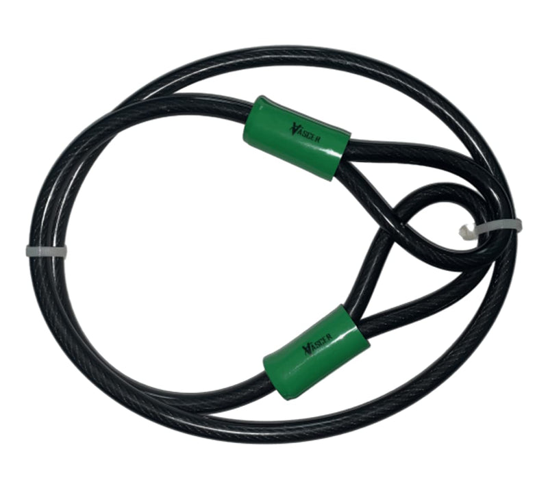 Vascer Bike Cable Lock - 4ft Security Cord with Loops -Heavy-Duty Anti-Theft Braided Steel w/Vinyl Coating -Locking Accessories for Bicycle, Motorbike, Boat, Ladder, Gate, Mower and Equipment(4 Feet) 4 Feet - NewNest Australia