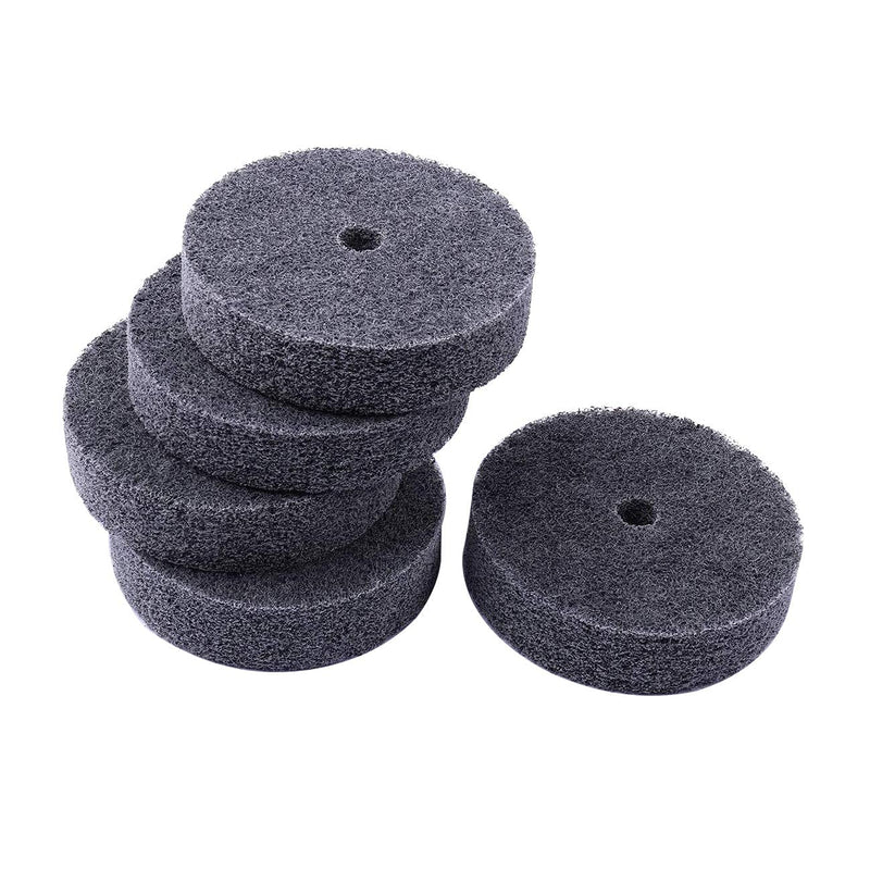 Luo ke 5 Pcs Quick Changed Fiber Buffing Wheel 3 Inches Replacement Fiber Polishing Wheel for Bench Buffer/Bench Grinder,Buffing Wheel Hole 3/8 inch - NewNest Australia