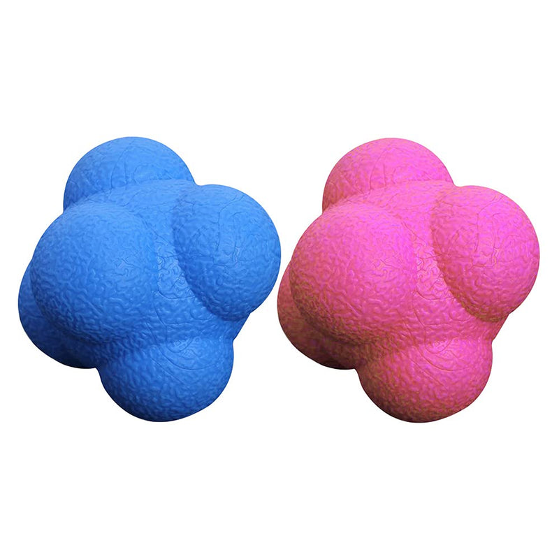 Reaction Ball,Hexagonal Agility Ball for Towards Training Improvement of Hand-Eyereaction and Agility Coordination Reflex Exercise Sports,Can Improve The Concentration of Teenagers and Adults(2 Pcs) - NewNest Australia