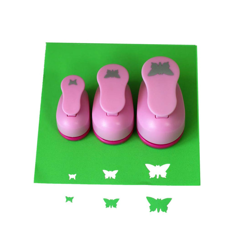 CADY Crafts Punch Set 8mm 15mm 25mm Paper Punches 3pcs/Set (Butterfly) Butterfly - NewNest Australia