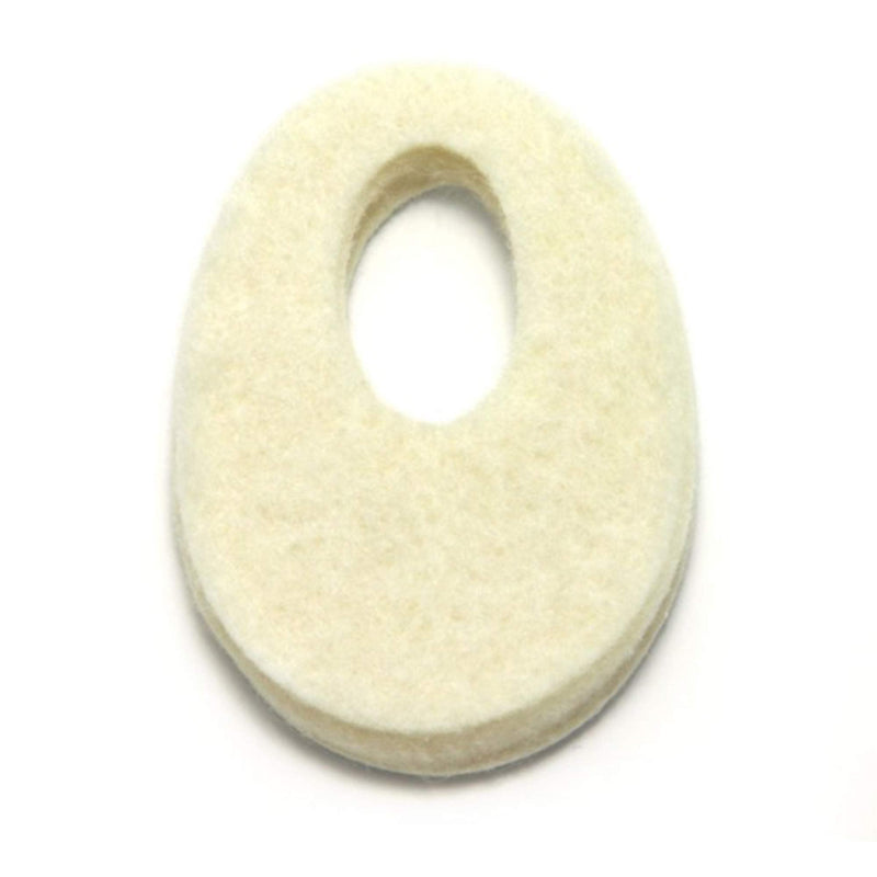 Oval Shaped Felt Callus Protective Pads - Adhesive Foot Pads That Surround Calluses from Rubbing On Shoes - 1/8" - 25 Pack - NewNest Australia