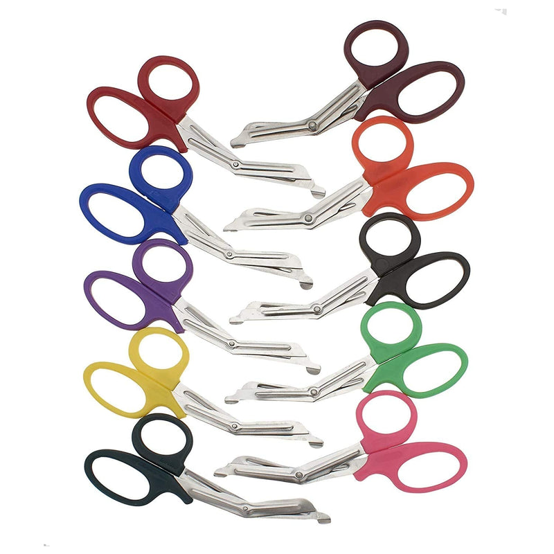 NEW! 6 pcs EMT Trauma Shear Heavy Duty Assorted Rainbow, Ideal for EMS, Nurse, Medic, Police and Firefighter, Strong Enough to Cut A Penny in Half - NewNest Australia