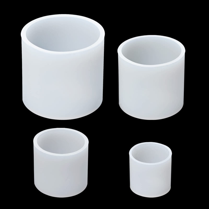 Cylinder Candle Molds for Candle Making,4 Pcs Pillar Casting Silicone Molds for Resin Casting, Soap, Flower Specimen, Insect Specimen, Clay Craft Cylinder Candle Molds - NewNest Australia