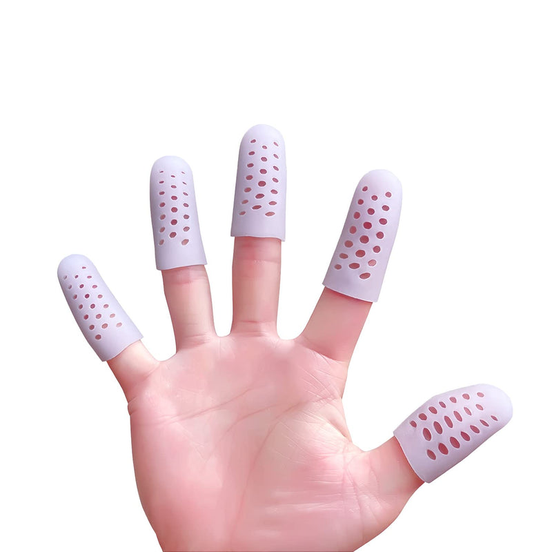 HioIoiH Finger Caps with Hole, Finger Cot Protectors Sleeves, Relief from Pain of Finger Tips Cracked, Arthritis - NewNest Australia