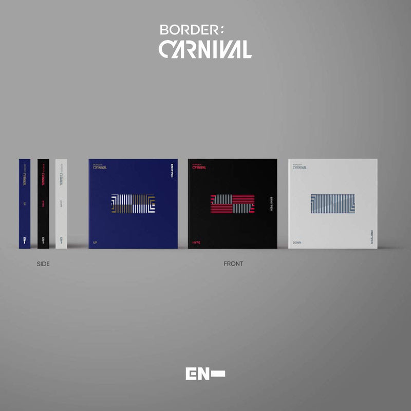 BIGHIT Ent. ENHYPEN - Border : Carnival (2nd Mini Album) Album+Extra Photocards Set (Down ver.) Down Ver. - NewNest Australia