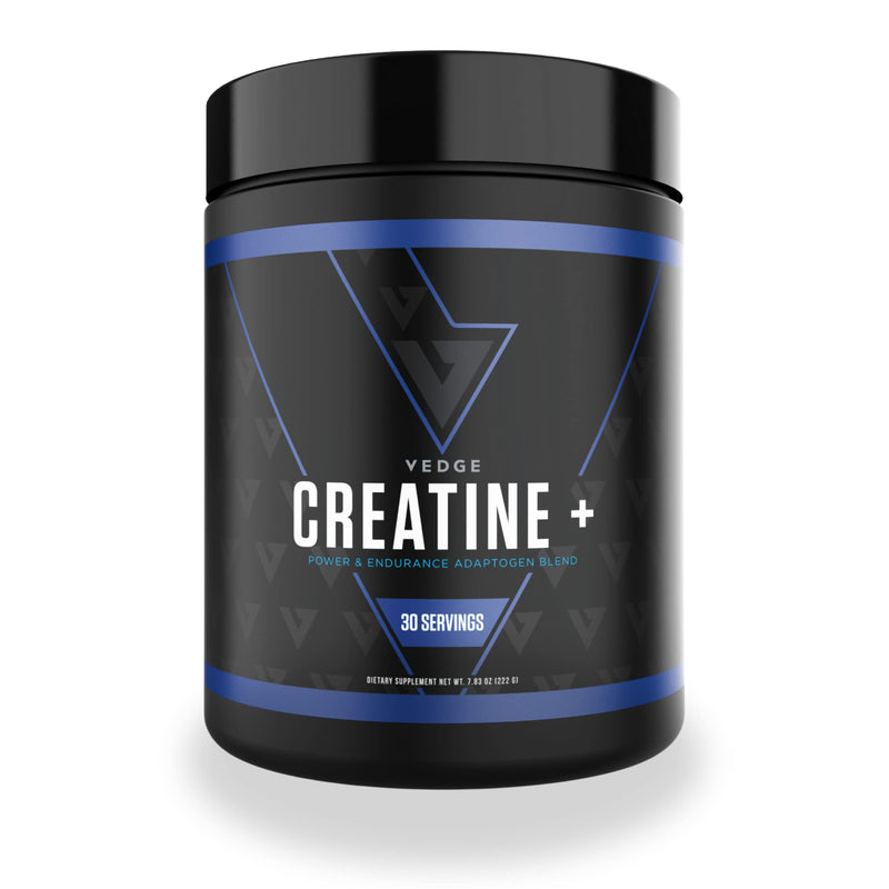Vedge Nutrition Creatine + | Vegan Plant-Based Creatine Monohydrate Powder | Energy, Performance & Function | Ergogenic Aids for Athletes | Unflavored, 30 Servings - NewNest Australia
