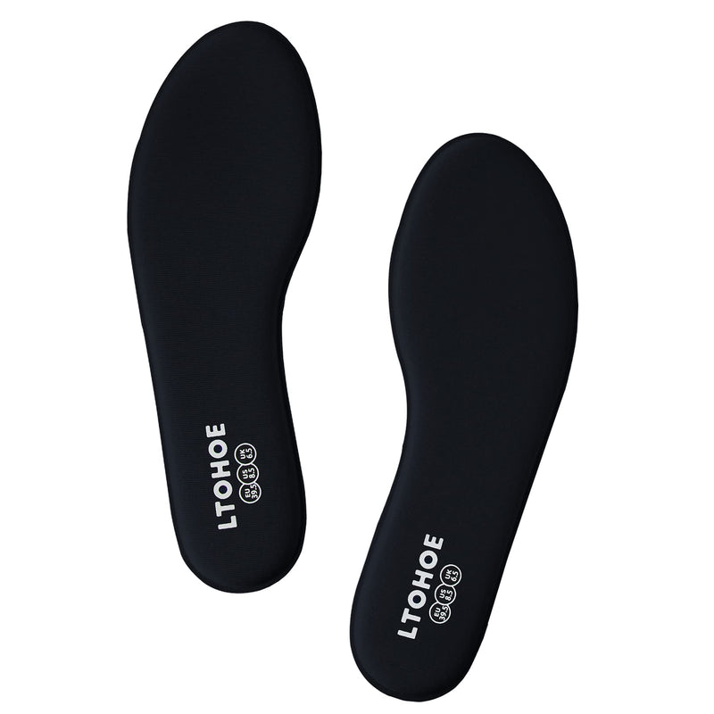 Memory Foam Insoles for Women, Replacement Shoe Inserts for Work Boot, Running Shoes, Hiking Shoes, Sneaker, Cushion Shoe Insoles Shock Absorbing for Foot Pain Relief, Comfort Inner Soles Black US 5 5 US Women Black-6mm - NewNest Australia