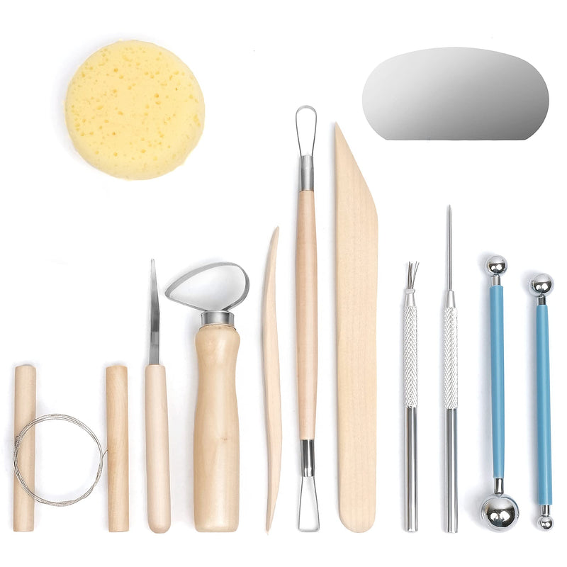 Nozomy Clay Tools,12PCS Pottery Clay Sculpting Tool Set - NewNest Australia