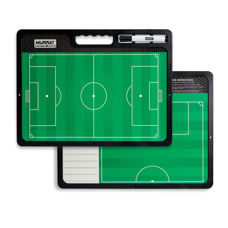 Murray Sporting Goods Premium Coaches Clipboard | Double-Sided Dry Erase Marker Board for Basketball, Baseball, Soccer, Football, Hockey (Marker Included) - NewNest Australia