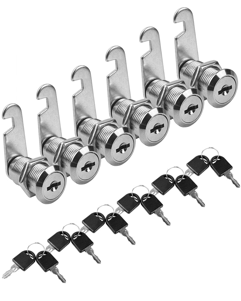 MoHern Cabinet Locks, 6 Pcs Keyed Alike 1-1/8 Inch (30mm) Cylinder Locks, Zinc Alloy Cam Lock with Keys for Cabinet, Drawer, RV and More - NewNest Australia