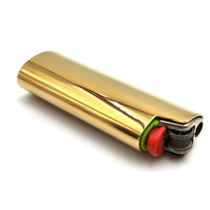 Lucklybestseller Lighter Case Cover Holder for BIC Full Size Lighter (Gold) Gold - NewNest Australia