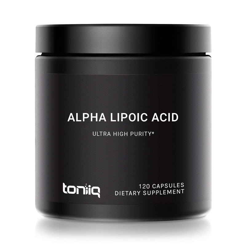 Ultra High Strength Alpha Lipoic Acid Capsules - 1000mg Concentrated Formula - 99%+ USP Standard Highly Purified and Bioavailable - 120 Capsules ALA Supplement - NewNest Australia