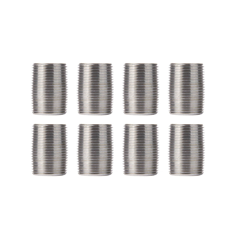 PIPE DÉCOR 3/4 in. x Close Galvanized Steel Nipple, Pre-Cut, for DIY Furniture Building and Regular Plumbing Applications, 8 Pack 3/4 x Close - NewNest Australia